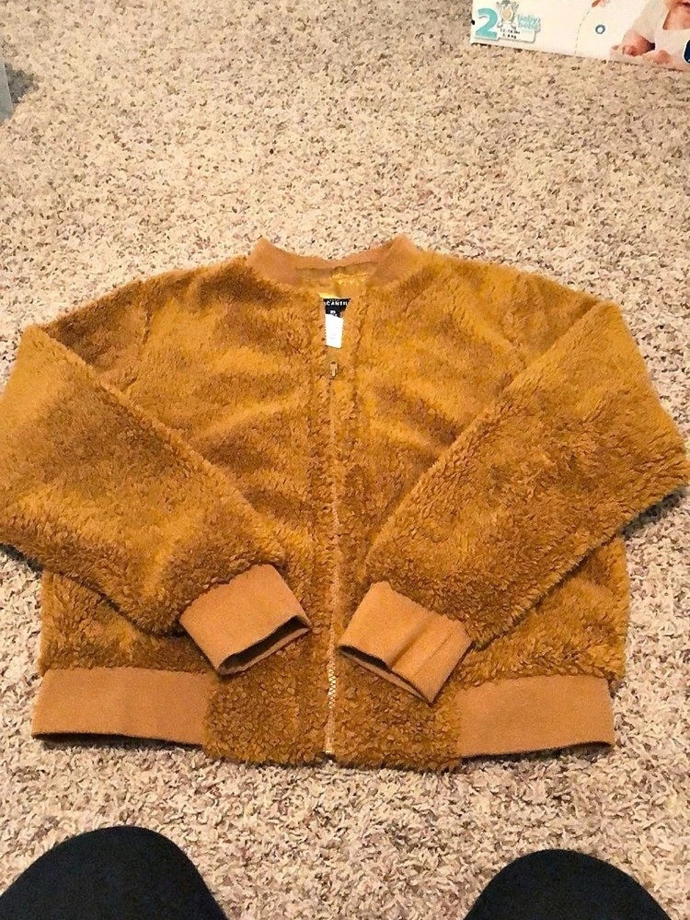 J Crew Teddy Jacket Brown